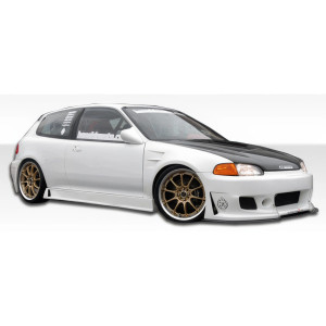 1992-1995 Honda Civic HB Duraflex B-2 Side Skirts Rocker Panels - 2 Piece - image 1 1992-1995 Honda Civic HB Duraflex B-2 Side Skirts Rocker Panels - 2 Piece - image 1