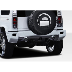 2003-2009 Hummer H2 Duraflex BR-N Rear Add Ons Spat Bumper Extensions - 1 Piece - image 1