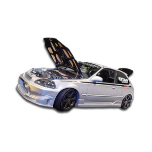 1996-2000 Honda Civic 2DR / HB Duraflex Buddy Side Skirts Rocker Panels - 2 Piece - image 1 1996-2000 Honda Civic 2DR / HB Duraflex Buddy Side Skirts Rocker Panels - 2 Piece - image 1