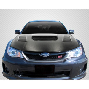 2008-2011 Subaru Impreza 2008-2014 WRX STI Carbon Creations DriTech C-1 Hood - 1 Piece - image 1