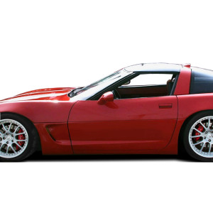 1984-1996 Chevrolet Corvette C4 Duraflex C5 Conversion Side Skirts Rocker Panels with Doorcaps - 6 Piece - image 1