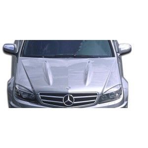 2008-2011 Mercedes C Class W204 Duraflex C63 Look Hood - 1 Piece - image 1