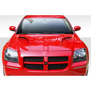 2005-2007 Dodge Magnum Duraflex Challenger Look Hood - 1 Piece - image 1