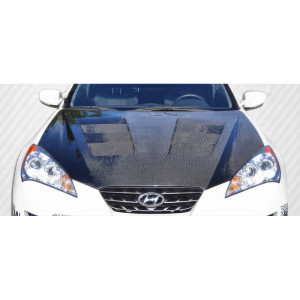 2010-2012 Hyundai Genesis Coupe 2DR Carbon Creations Circuit Hood - 1 Piece - image 1