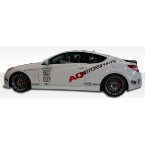 2010-2016 Hyundai Genesis Coupe 2DR Circuit Side Skirts Rocker Panels - 2 Piece - image 1