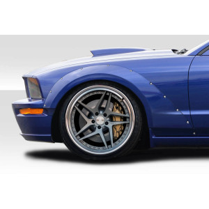 2005-2009 Ford Mustang Duraflex Circuit Wide Body 75MM Front Fender Flares - 2 Piece - image 1