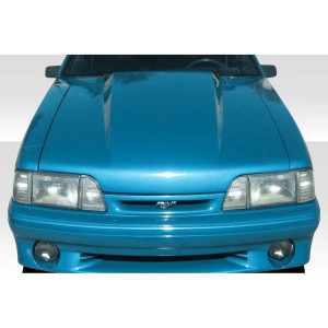 1987-1993 Ford Mustang Duraflex 4 Inch Cowl Hood - 1 Piece - image 1 1987-1993 Ford Mustang Duraflex 4 Inch Cowl Hood - 1 Piece - image 1