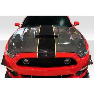 2015-2017 Ford Mustang CVX Carbon Fiber Hood - image 1