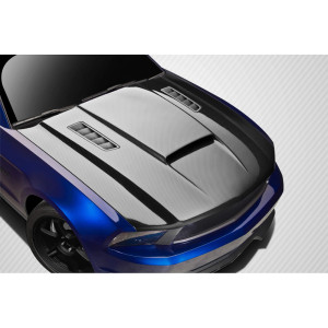 2010-2012 Ford Mustang Carbon Creations Dritech CVX Version 3 Hood - 1 Piece - image 1 2010-2012 Ford Mustang Carbon Creations Dritech CVX Version 3 Hood - 1 Piece - image 1