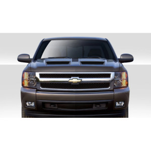 2007-2013 Chevrolet Silverado Duraflex CVX Hood - 1 Piece - image 1 2007-2013 Chevrolet Silverado Duraflex CVX Hood - 1 Piece - image 1
