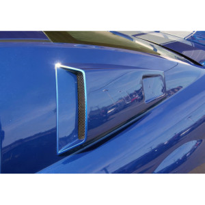 2005-2009 Ford Mustang Couture Polyurethane CVX Window Scoop Louvers - 2 Piece - image 1