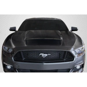 2015-2017 Ford Mustang CVX V2 Carbon Fiber Hood - image 1