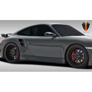 2005-2012 Porsche 911 Carrera 997 991 C4 C4S Turbo Eros Version 1 Side Skirts Rocker Panels - 2 Piece - image 1