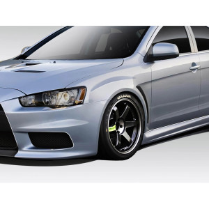 2008-2017 Mitsubishi Lancer Duraflex Evo X V3 Fenders - 2 Piece - image 1