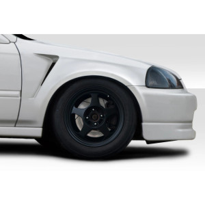 1996-1998 Honda Civic Duraflex F-1 Fenders - 2 Piece - image 1 1996-1998 Honda Civic Duraflex F-1 Fenders - 2 Piece - image 1