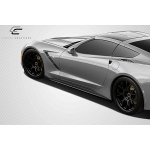 2014-2019 Chevrolet Corvette C7 GT Concept Side Splitters - 2 Piece - image 1