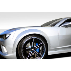 2010-2015 Chevrolet Camaro Duraflex Wide Body GT Concept Front Fender Flares (+50mm) - 2 Piece - image 1