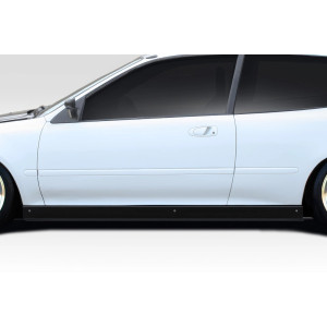 1992-1995 Honda Civic 2DR / HB Duraflex Time Attack Side Skirt Rocker Panels - 2 Piece - image 1