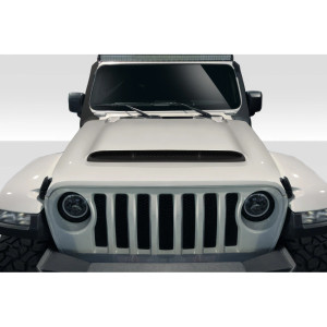 2018-2025 Jeep Wrangler JL Gladiator JT Duraflex Demon Look Hood - 1 Piece - image 1