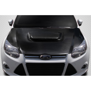 2012-2014 Ford Focus Carbon Creations Ram Air Hood - 1 Piece - image 1