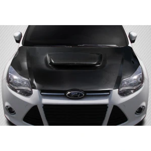 2012-2014 Ford Focus Ram Air Carbon Fiber Hood - image 1