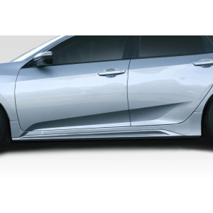 2016-2021 Honda Civic 4DR Duraflex Type M Side Skirts Rocker Panels - 2 Piece - image 1