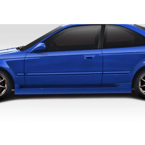 1996-2000 Honda Civic 2DR / HB C Speed Side Skirts Rocker Panels - 2 Piece - image 1