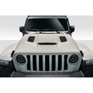 2018-2025 Jeep Wrangler JL Gladiator JT Vortex Look Hood - 1 Piece - image 1