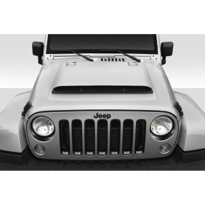 2007-2018 Jeep Wrangler JK Demon Look Hood - 1 Piece - image 1