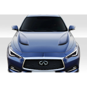 2017-2022 Infiniti Q60 Duraflex TS1 Hood - 1 Piece - image 1 2017-2022 Infiniti Q60 Duraflex TS1 Hood - 1 Piece - image 1
