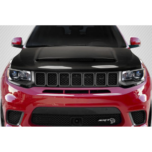 2011-2022 Jeep Grand Cherokee Carbon Creations Demon Look Hood - 1 Piece - image 1