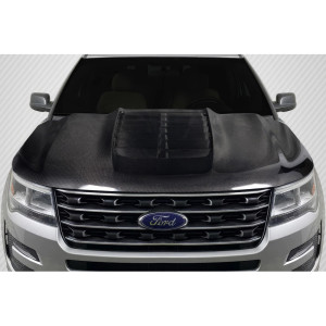2016-2019 Ford Explorer Carbon Creations GT500 Look Hood - 1 Piece - image 1