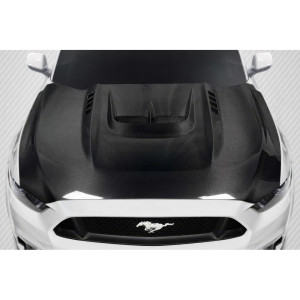 2015-2017 Ford Mustang Carbon Creations Kryptonic Hood - 1 Piece - image 1