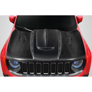 2015-2023 Jeep Renegade Carbon Creations Thermal Hood -1 Piece - image 1