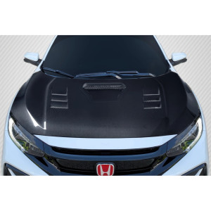 2016-2021 Honda Civic Carbon Creations TS 1 Hood - 1 Piece - image 1 2016-2021 Honda Civic Carbon Creations TS 1 Hood - 1 Piece - image 1