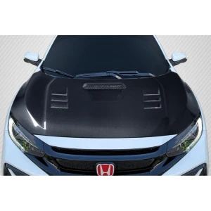 2016-2021 Honda Civic TS 1 Carbon Fiber Hood - image 1