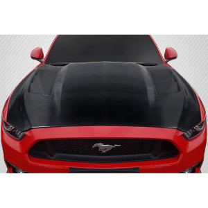 2015-2017 Ford Mustang Carbon Creations TS 1 Hood - 1 Piece - image 1