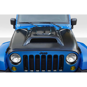 2007-2018 Jeep Wrangler JK Duraflex Avenge Vented Hood - 1 Piece - image 1