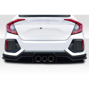 2016-2021 Honda Civic 4DR Duraflex Broman Rear Lip Spoiler Air Dam - 3 Pieces - image 1