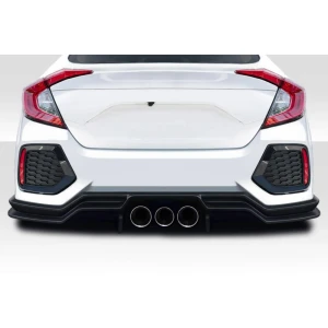 2016-2021 Honda Civic 4DR Broman Rear Lip Spoiler Air Dam - 3 Pieces - image 1