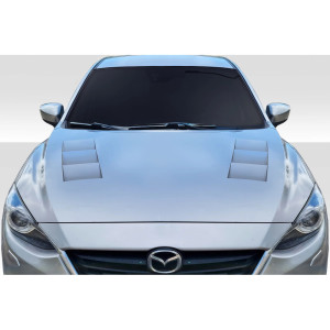 2014-2018 Mazda 3 Duraflex Velocity Hood - 1 Piece - image 1