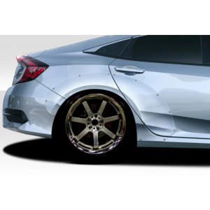 2016-2021 Honda Civic 4DR Duraflex RBT Widebody Look Rear Fenders - 6 Piece - image 1 2016-2021 Honda Civic 4DR Duraflex RBT Widebody Look Rear Fenders - 6 Piece - image 1