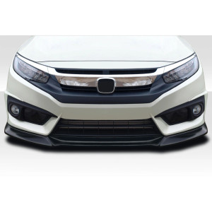 2016-2018 Honda Civic 2DR 4DR Yoka Front Lip Spoiler Air Dam - 3 Pieces - image 1