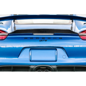 2014-2016 Porsche Cayman Carbon Creations GT4 Look Ducktail Rear Wing Spoiler - 1 Piece - image 1 2014-2016 Porsche Cayman Carbon Creations GT4 Look Ducktail Rear Wing Spoiler - 1 Piece - image 1