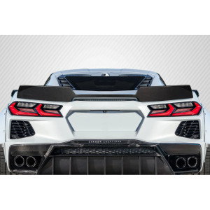 2020-2025 Chevrolet Corvette C8 Carbon Creations Gran Veloce Wicker Bill Rear Wing Spoiler - 1 Piece - image 1