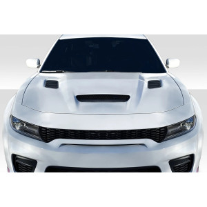 2015-2023 Dodge Charger Duraflex Hellcat Redeye Look Hood - 2 Pieces - image 1