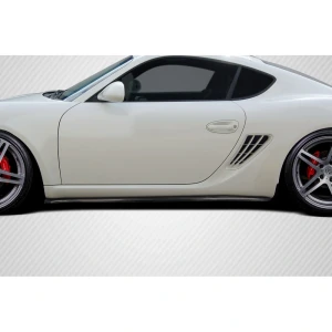 2006-2010 Porsche Cayman Motox Side Skirt Rocker Panel Splitters - 2 Pieces - image 1