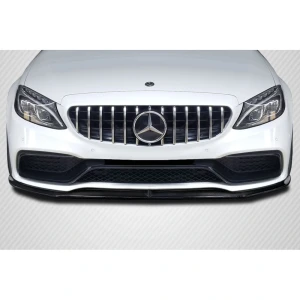 2015-2018 Mercedes Benz W205 C-Class / 2016-2018 Mercedes Benz C43 AMG Power Front Lip Spoiler Air Dam - 1 Piece - image 1