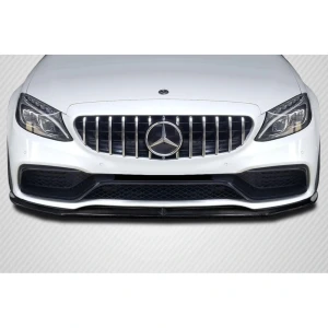 2015-2018 Mercedes C Class Power Carbon Fiber Front Lip - image 1
