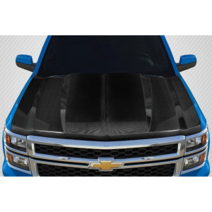 2014-2015 Chevrolet Silverado 2" Cowl Hood - 1 Piece - image 1